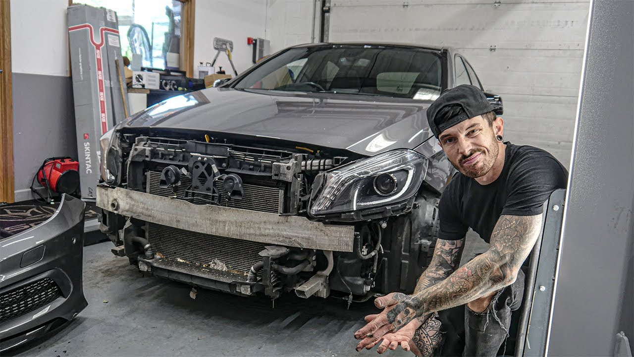 Mercedes A45 AMG — damaged