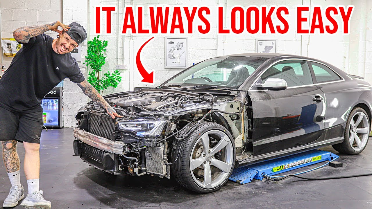 Audi RS5 — damaged