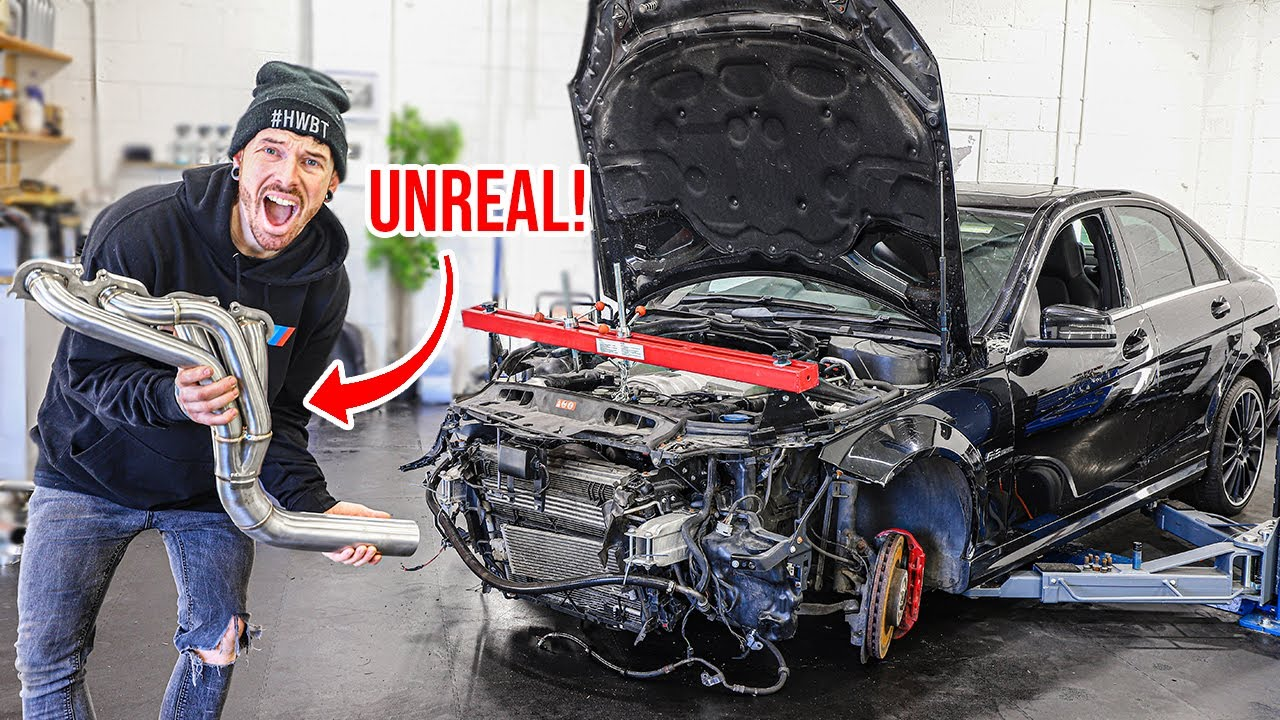 Mercedes C63 — damaged