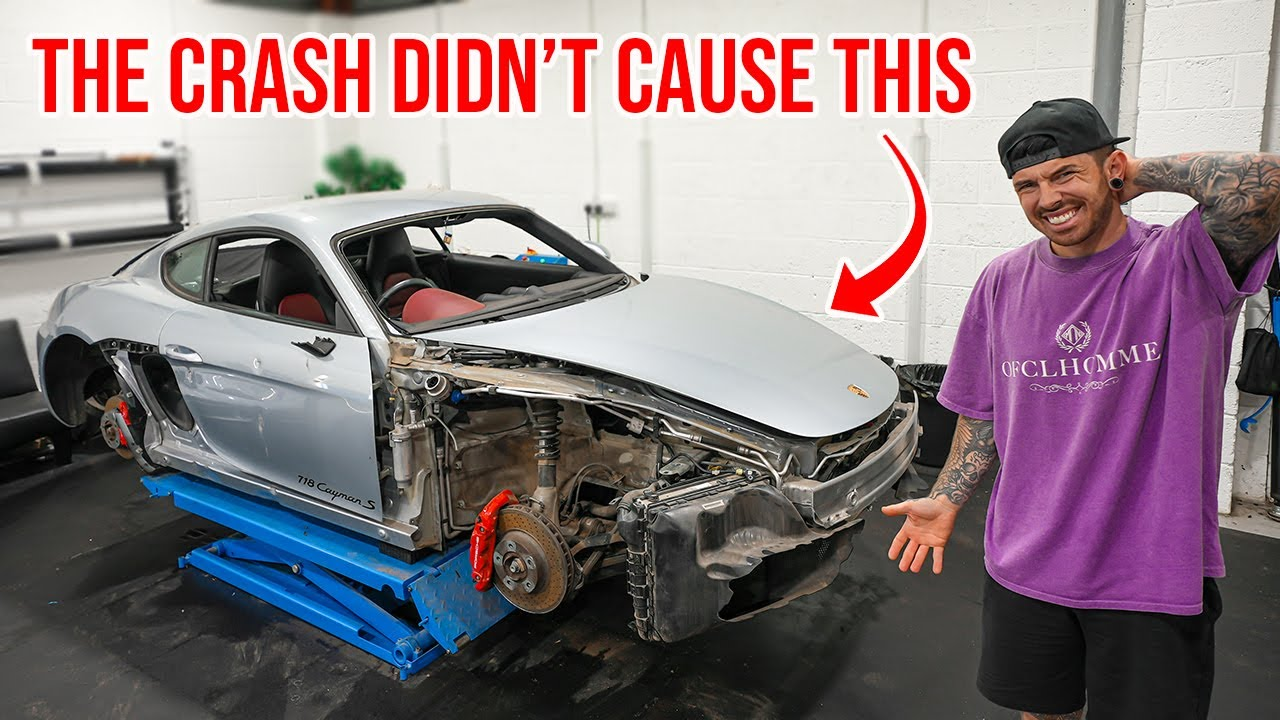 Porsche 718 Cayman S — damaged