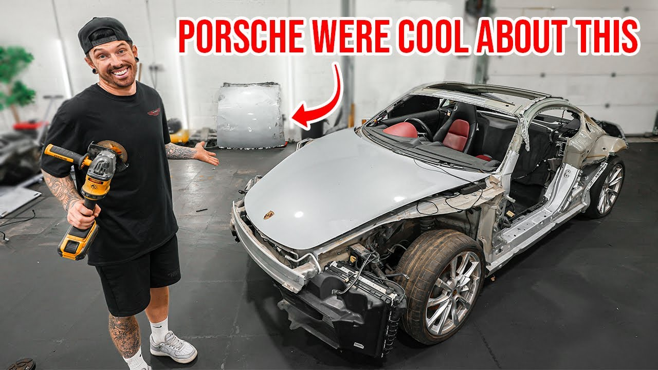 Porsche 718 Cayman S — damaged