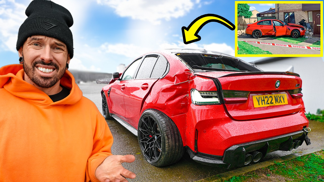 BMW M3 G80 Competition — damaged